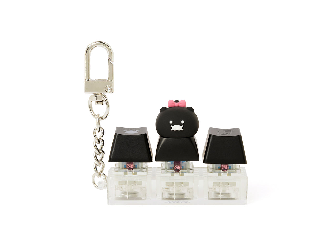 Black LEDCasquette Figurine Keychain Chunsik - Official Kakao Friends merchandise | Koolseoul