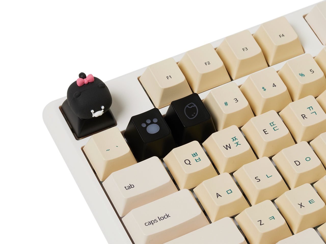 Black LEDCasquette Figurine Keychain Chunsik - Authentic Kakao Friends from Korea | Koolseoul