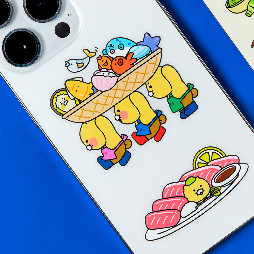 TransparentAutocollant Friends Sticker - Korean kawaii Kakao Friends | Koolseoul
