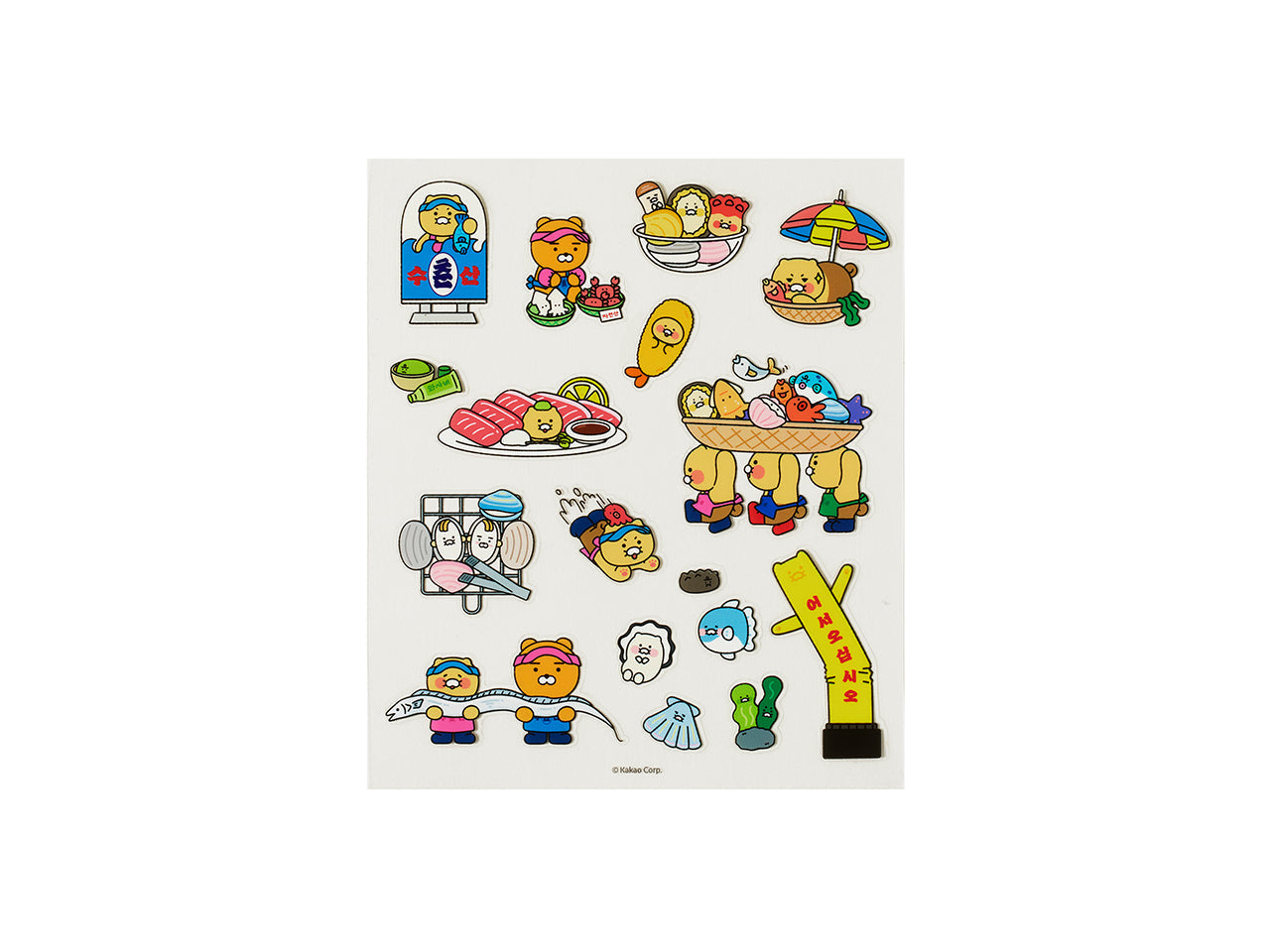 TransparentAutocollant Friends Sticker - Authentic Kakao Friends from Korea | Koolseoul