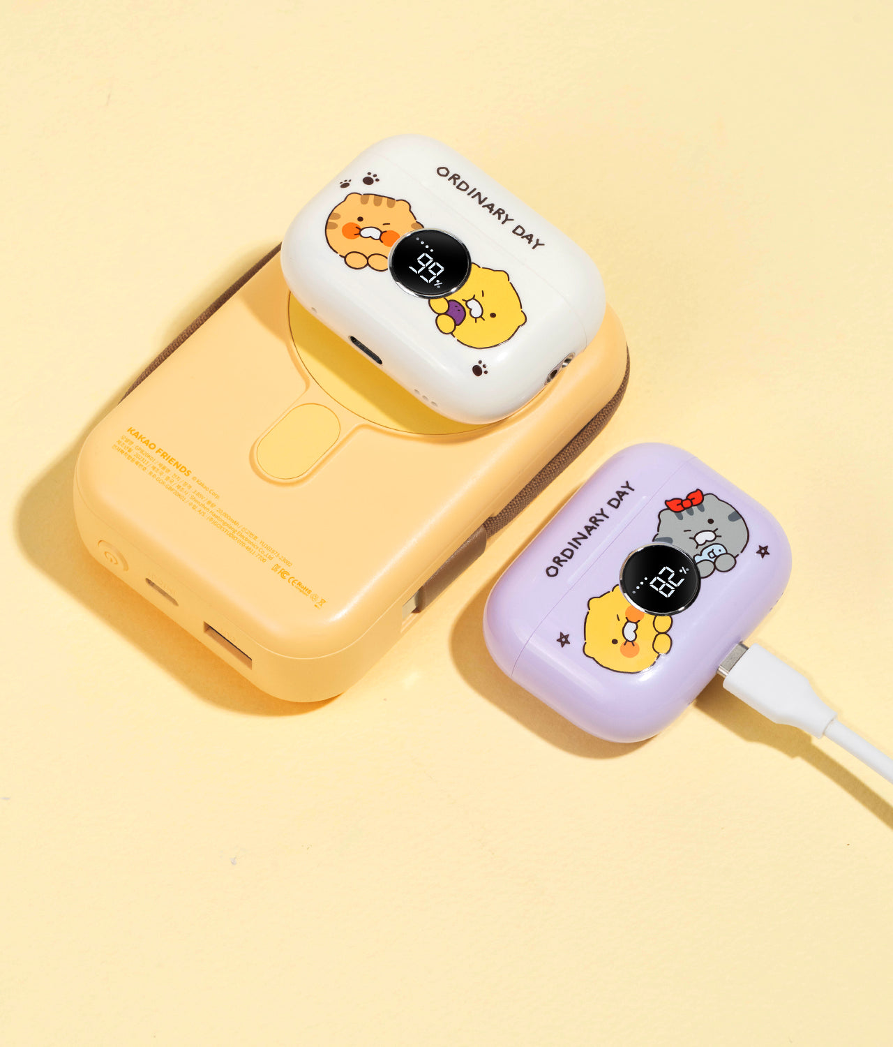 Friends Blue Beige Headphones - Korean kawaii Kakao Friends | Koolseoul