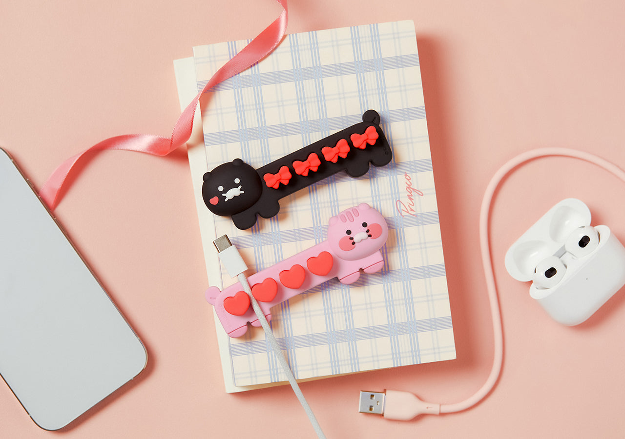 Black Cable 2PSet Chunsik - Official Kakao Friends merchandise | Koolseoul