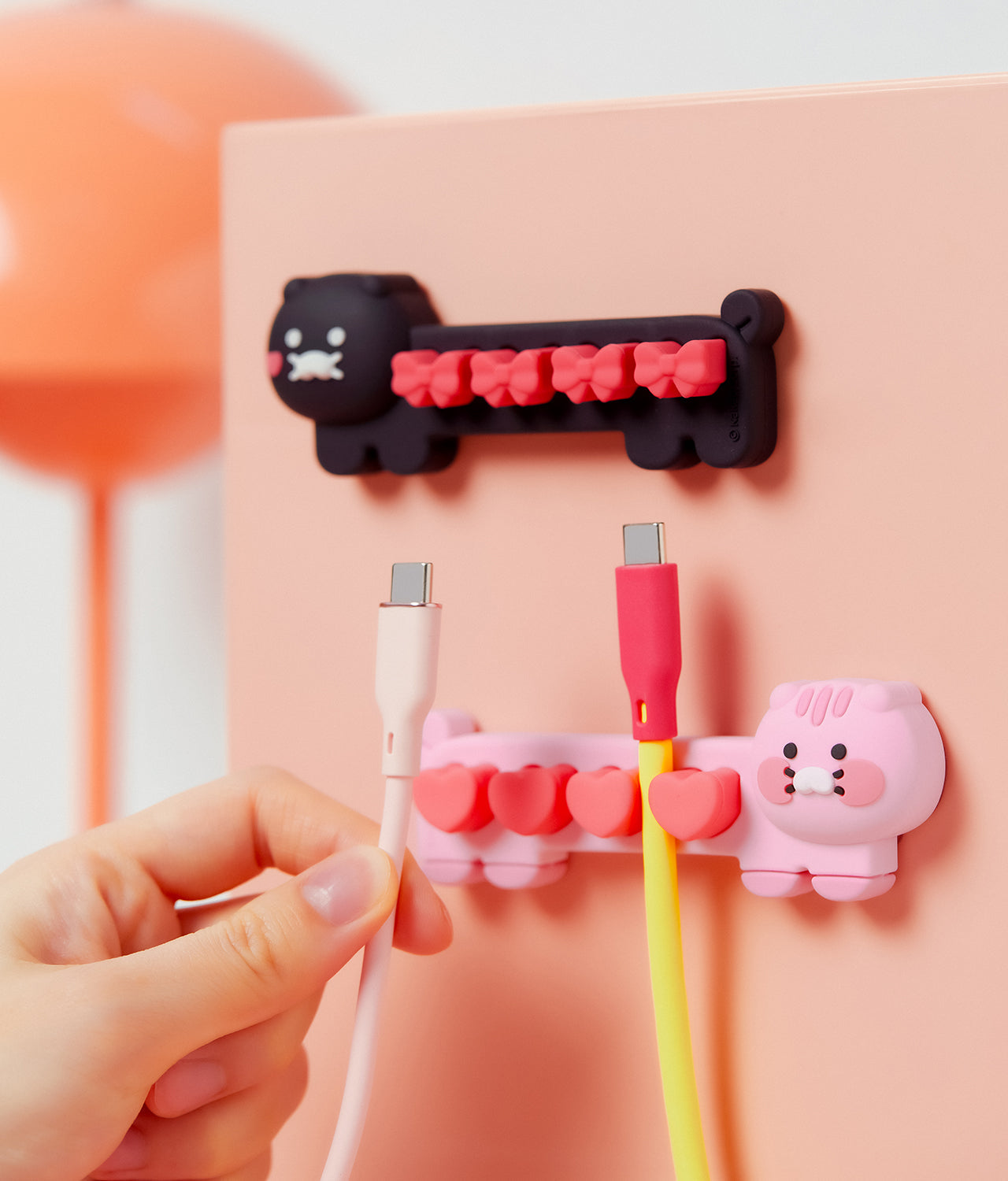 Black Cable 2PSet Chunsik - Official Kakao Friends merchandise | Koolseoul