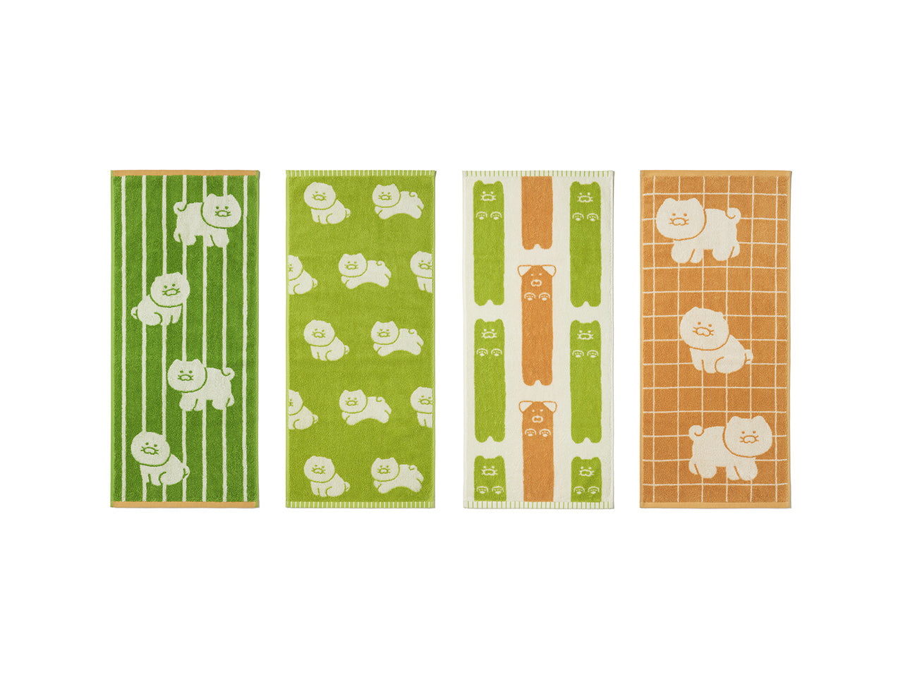 FRIENDAY 4P Set Green& Chunsik Serviette - Official Kakao Friends merchandise | Koolseoul