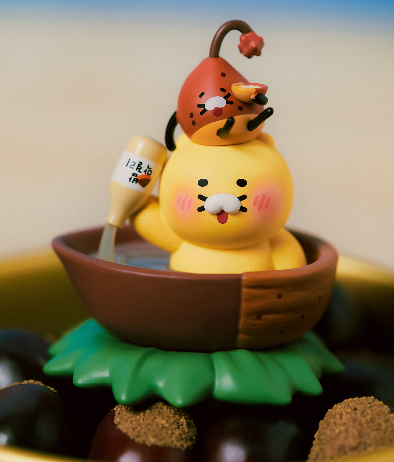 K MiniFigurine Chunsik Figurine - Authentic Kakao Friends from Korea | Koolseoul