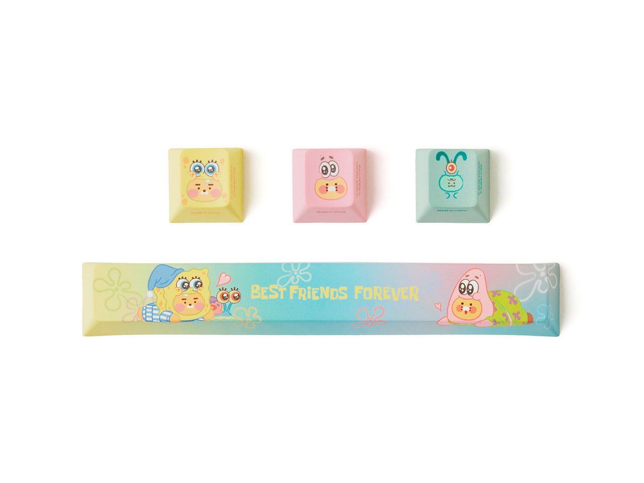 SpongeBobXFriends Cap 4 Set Friends - Korean kawaii Kakao Friends | Koolseoul