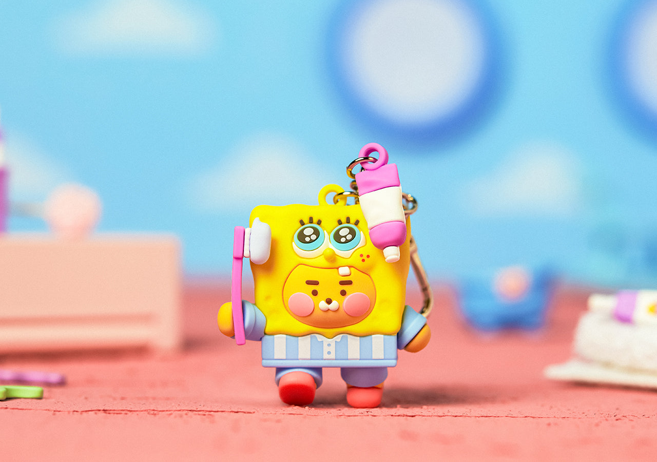 SpongeBobXFriends Baby SpongeBob Figurine Keychain Little Ryan - Authentic Kakao Friends from Korea | Koolseoul