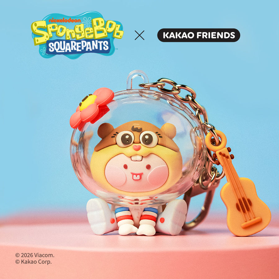 Kakao Friends - Spongebobxfriends Baby Sandy Figurine Keychain Little Apeach