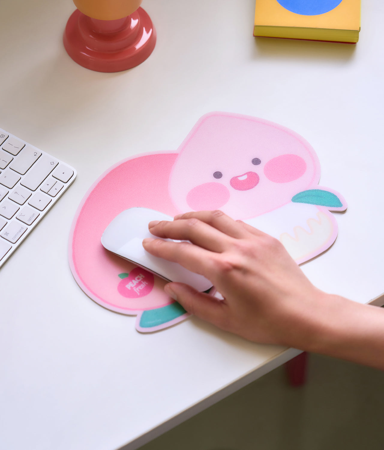 Peach Peach Mouse Pad Little Apeach - Korean kawaii Kakao Friends | Koolseoul