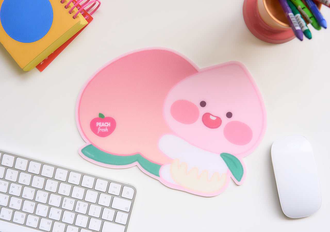 Peach Peach Mouse Pad Little Apeach - Official Kakao Friends merchandise | Koolseoul