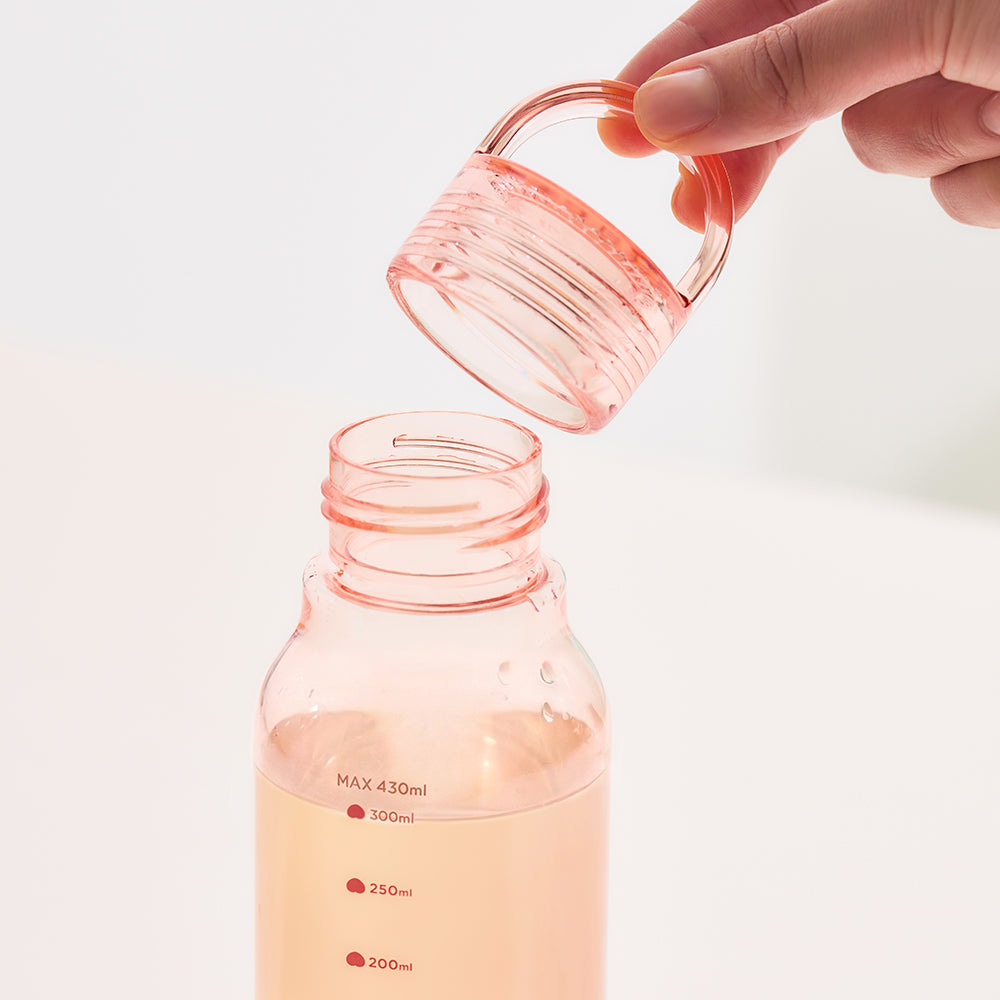 Peach Peach Clear Bottle Little Apeach - Authentic Kakao Friends from Korea | Koolseoul