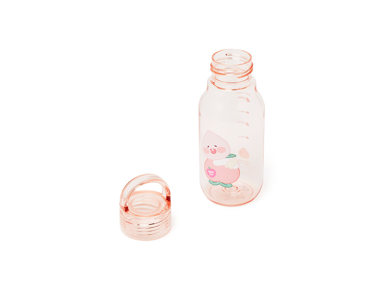 Peach Peach Clear Bottle Little Apeach - Official Kakao Friends merchandise | Koolseoul