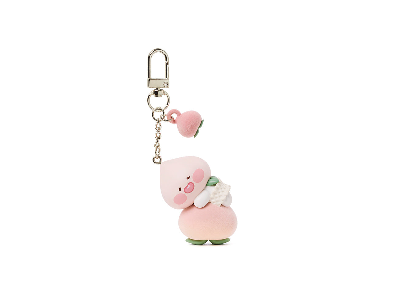 Peach Peach Figurine Keychain Little Apeach - Authentic Kakao Friends from Korea | Koolseoul