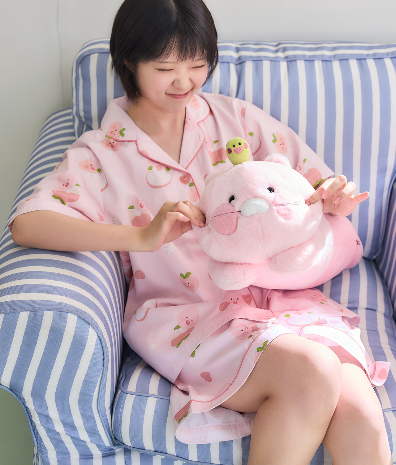 Peach Peach Lovely Women Pajamas Little Apeach - Korean kawaii Kakao Friends | Koolseoul