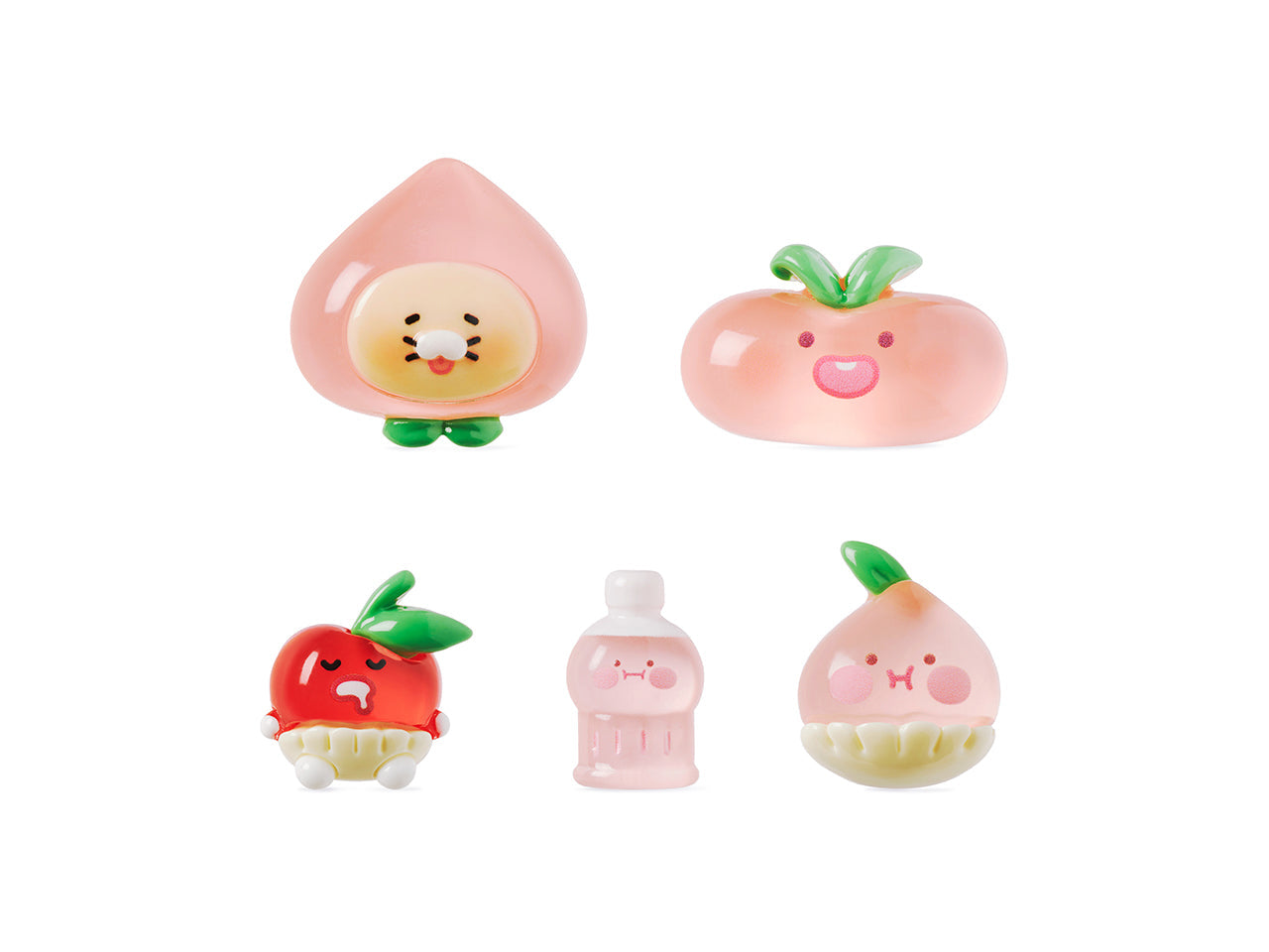 Peach Peach Accessoire Charm Set Friends - Authentic Kakao Friends from Korea | Koolseoul