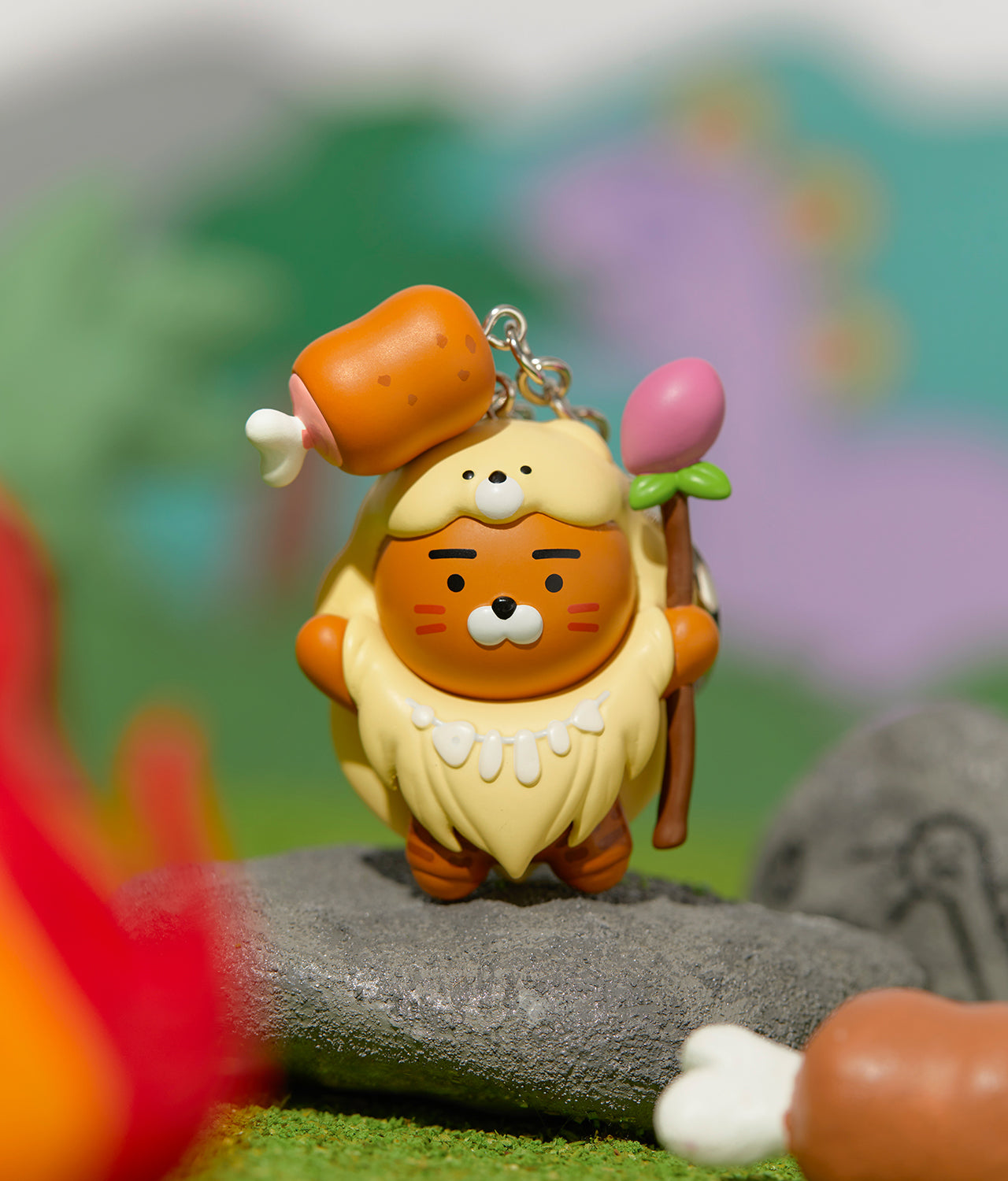 Kakao Friends Ryan Figure Keyring