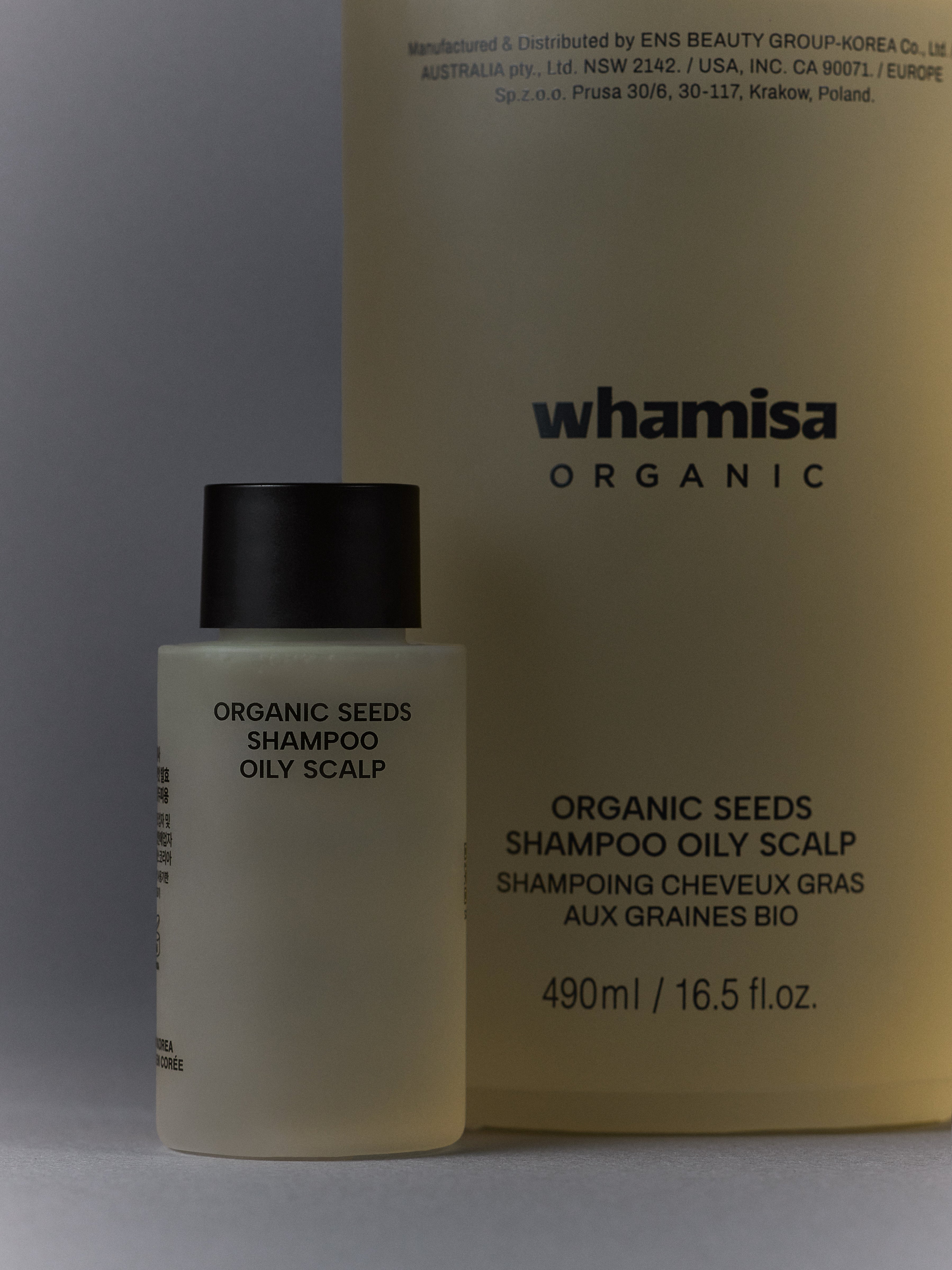 WHAMISA Organic Seeds Shampoo for Oily Scalp