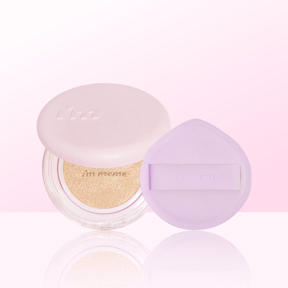 IM'MEME Wonder Velvet Lasting Cushion + Big Puff Set