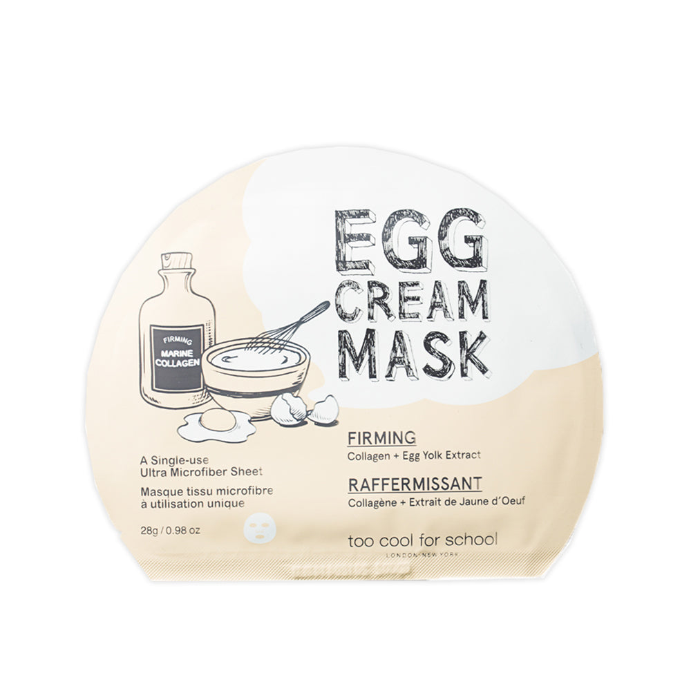 TOO COOL FOR SCHOOL Egg Cream Mask 28g 10 Sheets (4 Types)