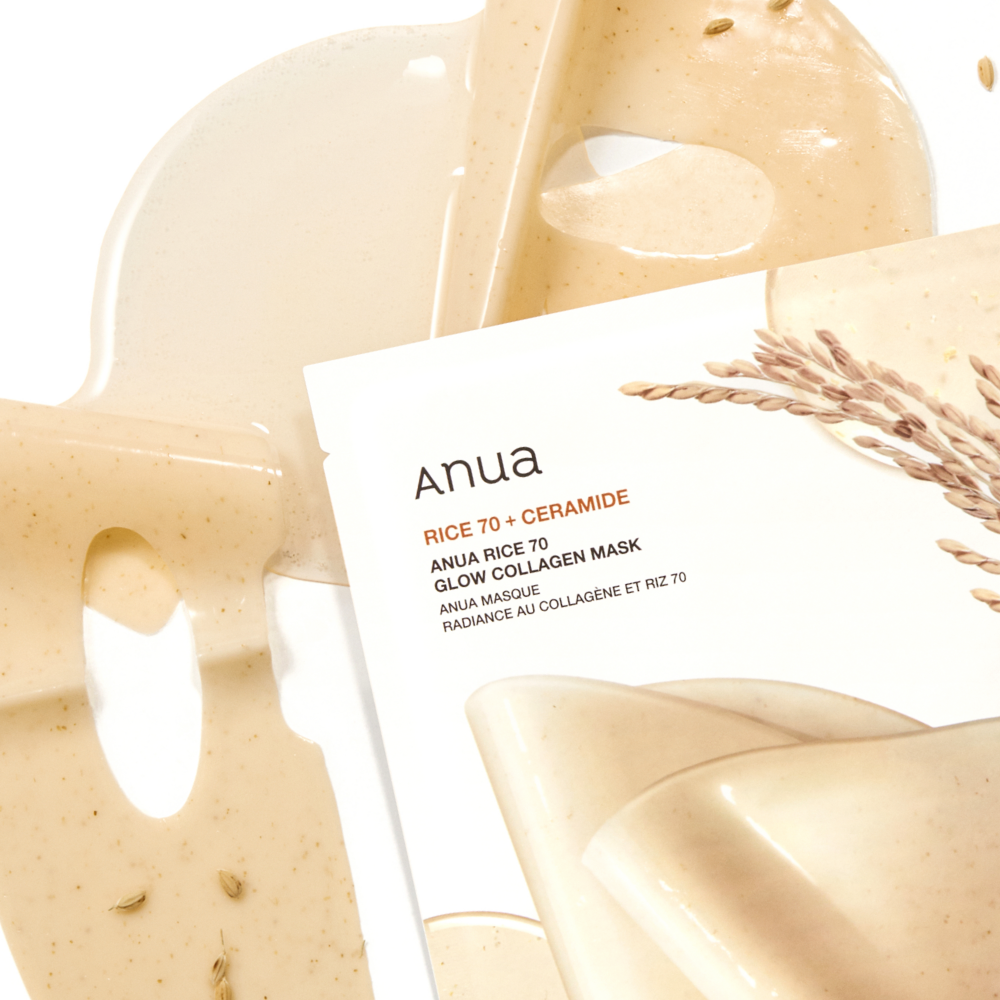 Anua Rice 70 Glow Collagen Mask (4 Sheets)