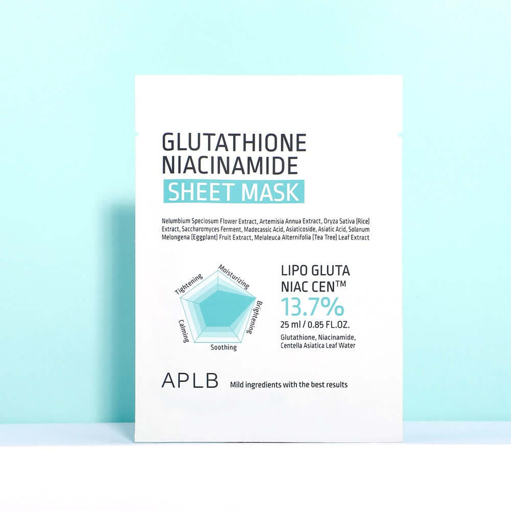 Aplb Glutathione Niacinamide Sheet Mask 10-Pack