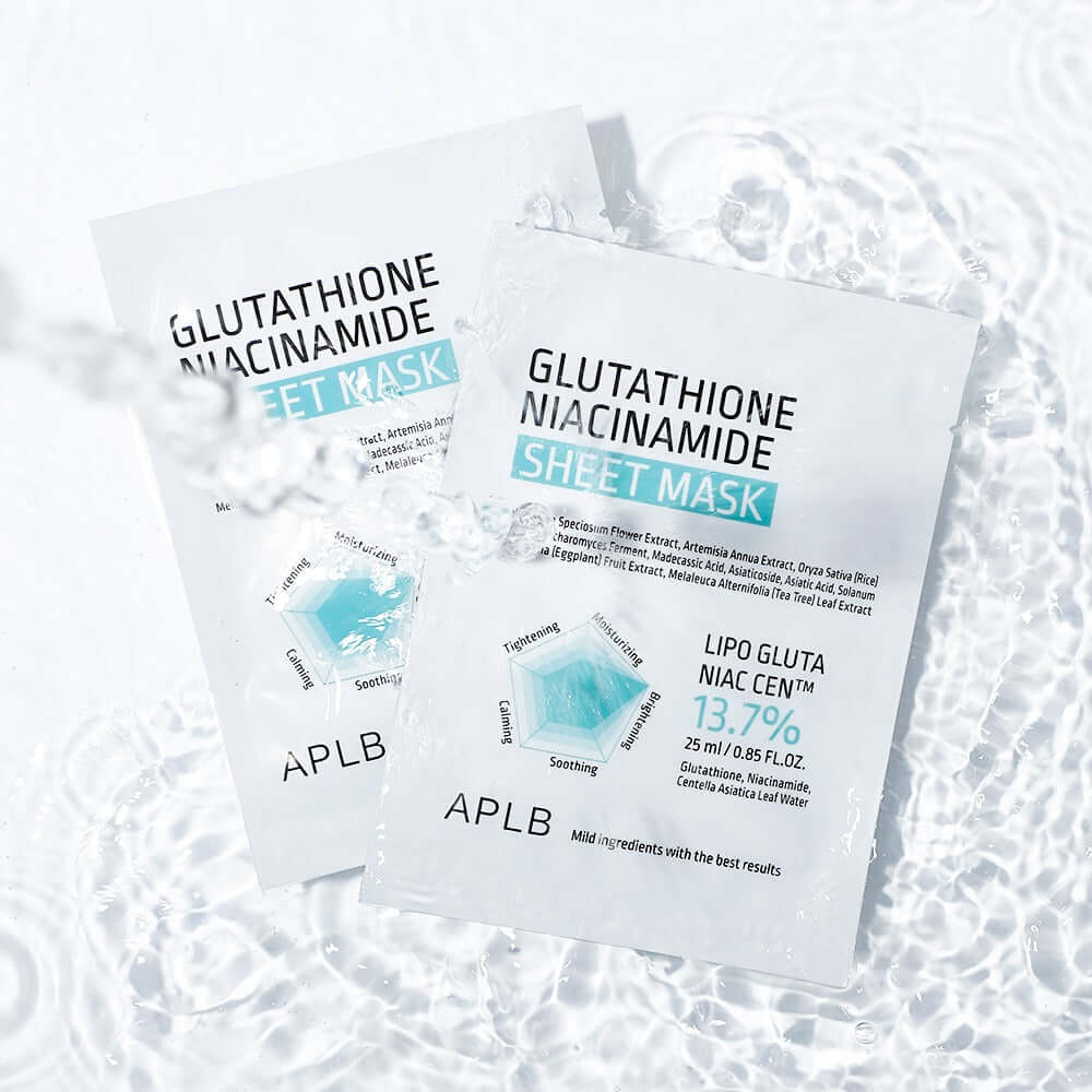 Aplb Glutathione Niacinamide Sheet Mask 10-Pack