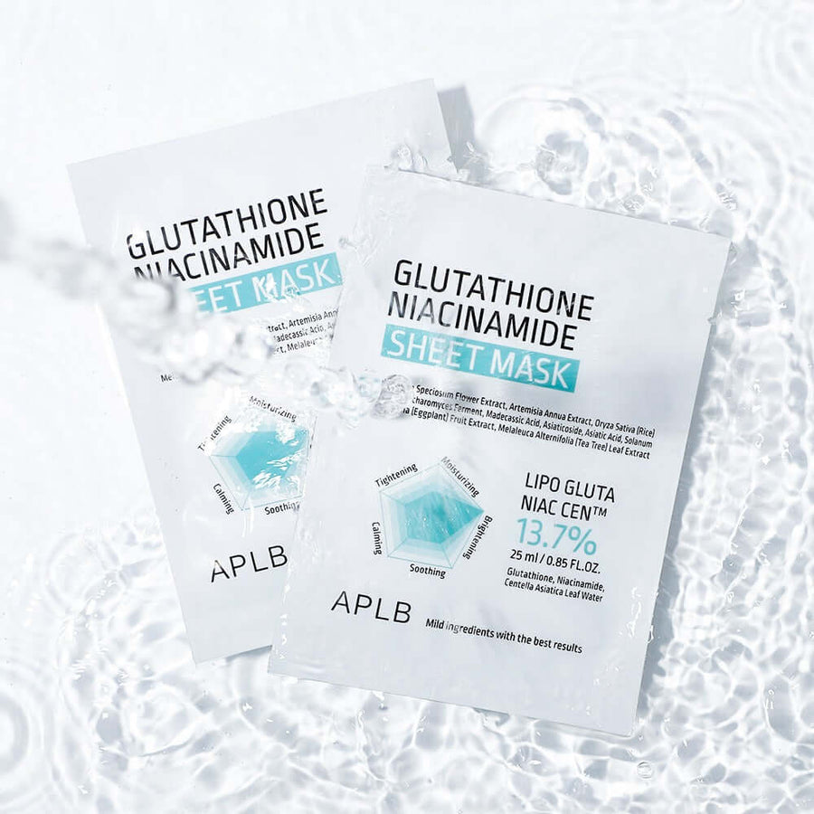 Aplb Glutathione Niacinamide Sheet Mask 10-Pack