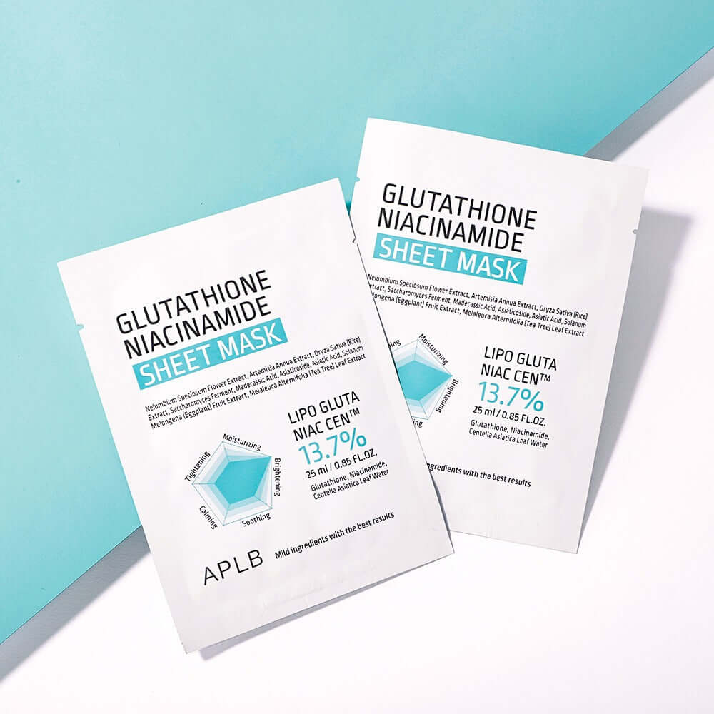 Aplb Glutathione Niacinamide Sheet Mask 10-Pack
