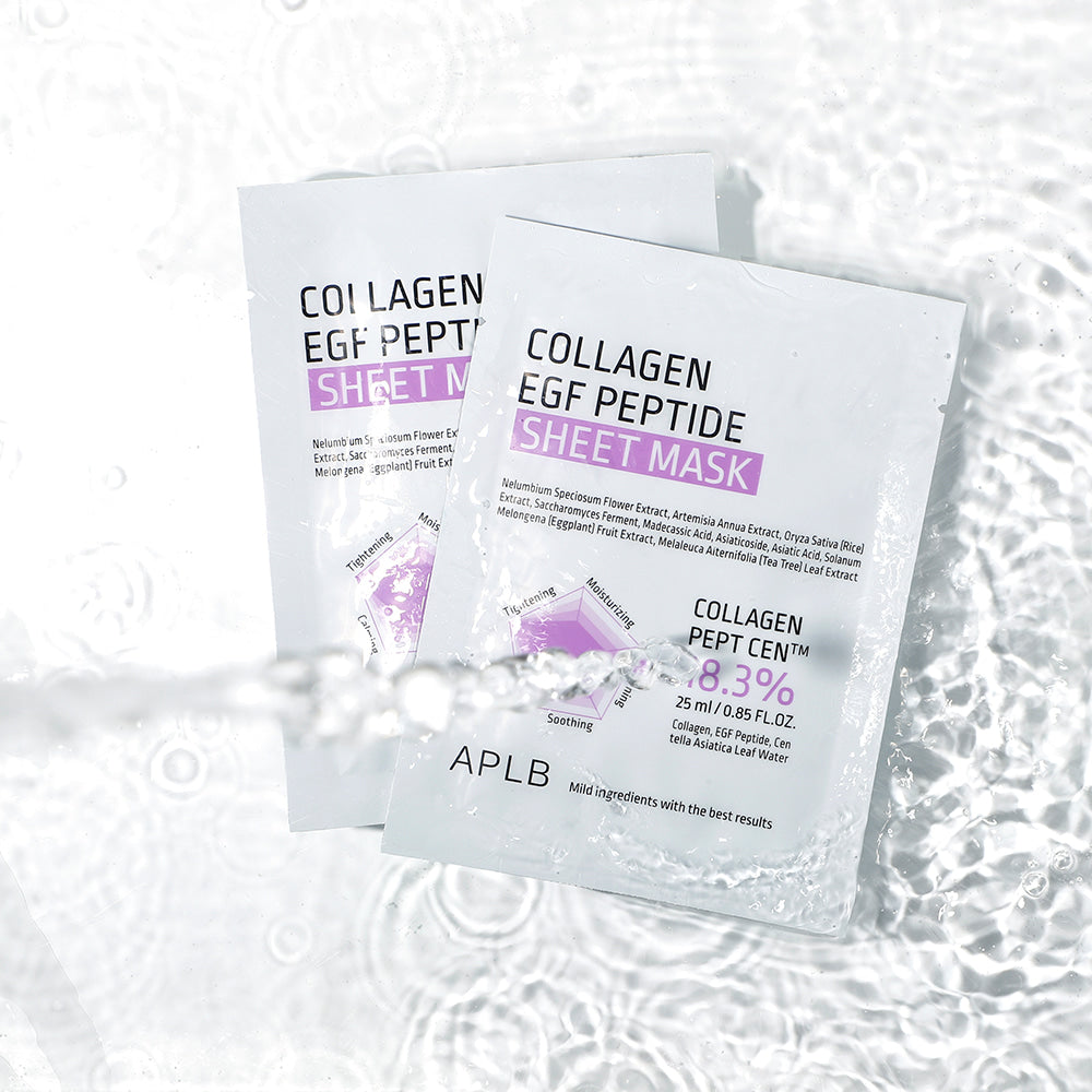 Aplb Collagen Egf Peptide Sheet Mask 10-Pack