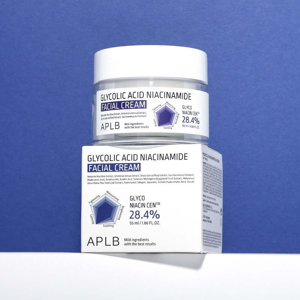 Aplb Glycolic Acid Niacinamide Facial Cream 55ml