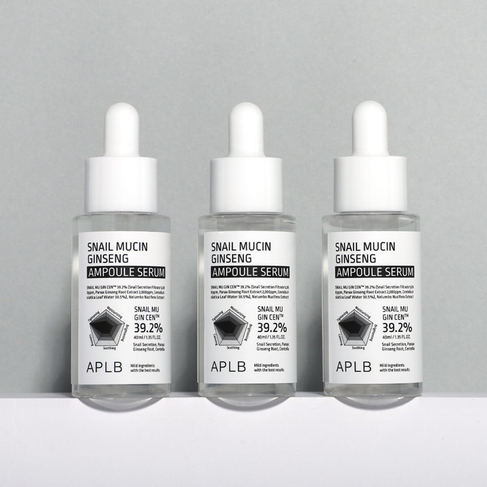 Aplb Snail Mucin Ginseng Ampoule Serum 40ml