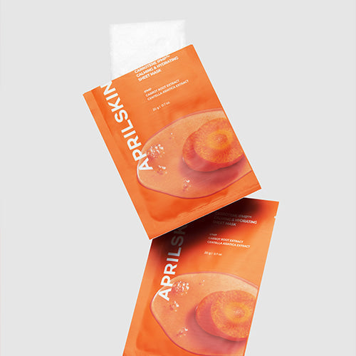 APRILSKIN Carrotent IPMP Calming & Hydrating Sheets Mask, soothing skincare with carrot extract for hydration and calming effect