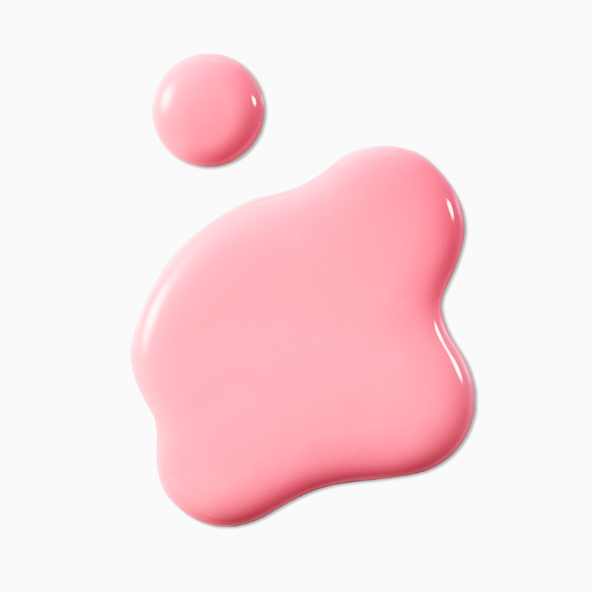 Texture of APRILSKIN TXA Niacinamide 99 Milky Toner 150ml showing glossy pink liquid drop.