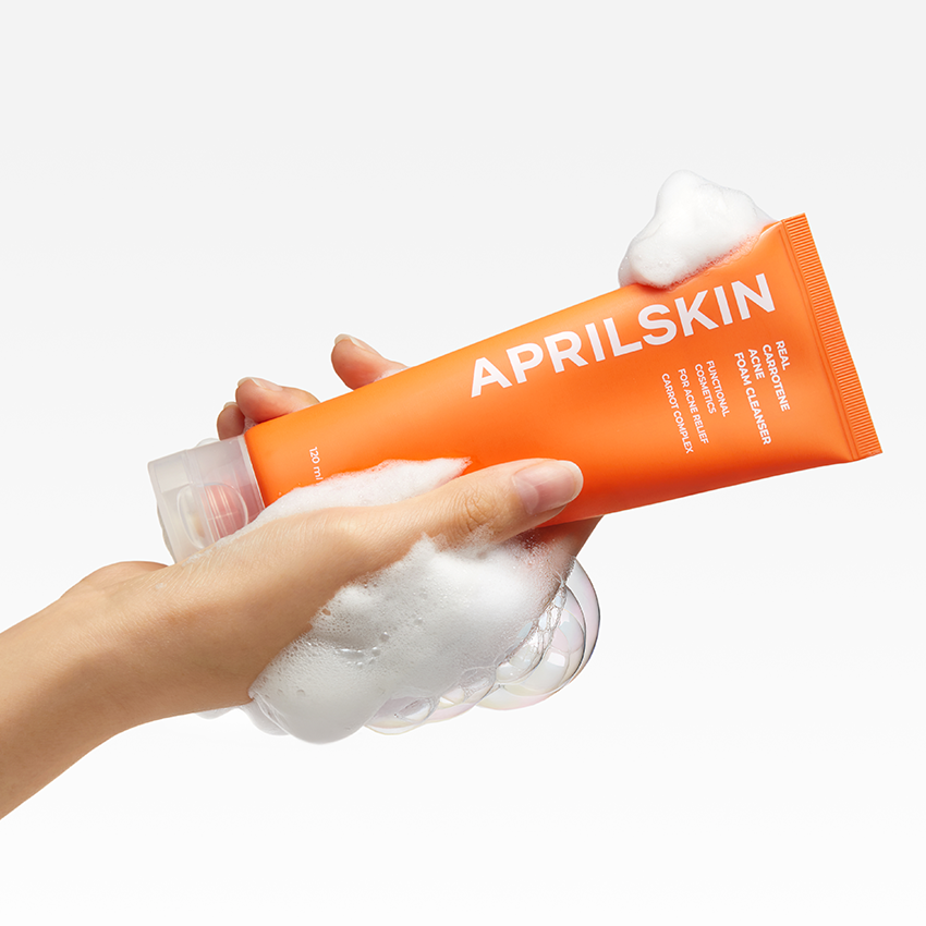 Aprilskin Real Carrotene Acne Foam Cleanser 120ml