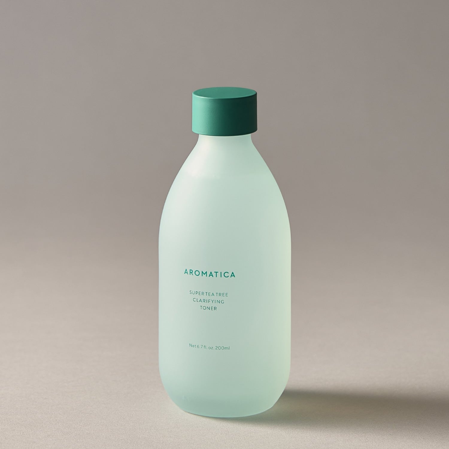 AROMATICA Super Tea Tree Clarifying Toner 200ML in a clear bottle with green cap