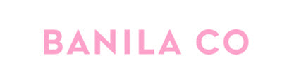 Banila Co logo in pink on a white background