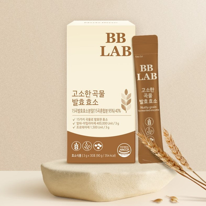 Bb Lab Nutty Grain Fermented Enzyme 30 Sticks 90g