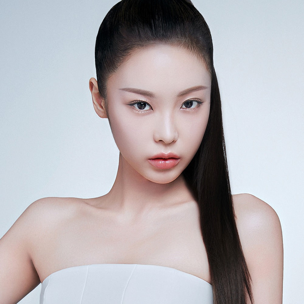 Model showcasing BBIA Oh Powder Pact with flawless makeup application
