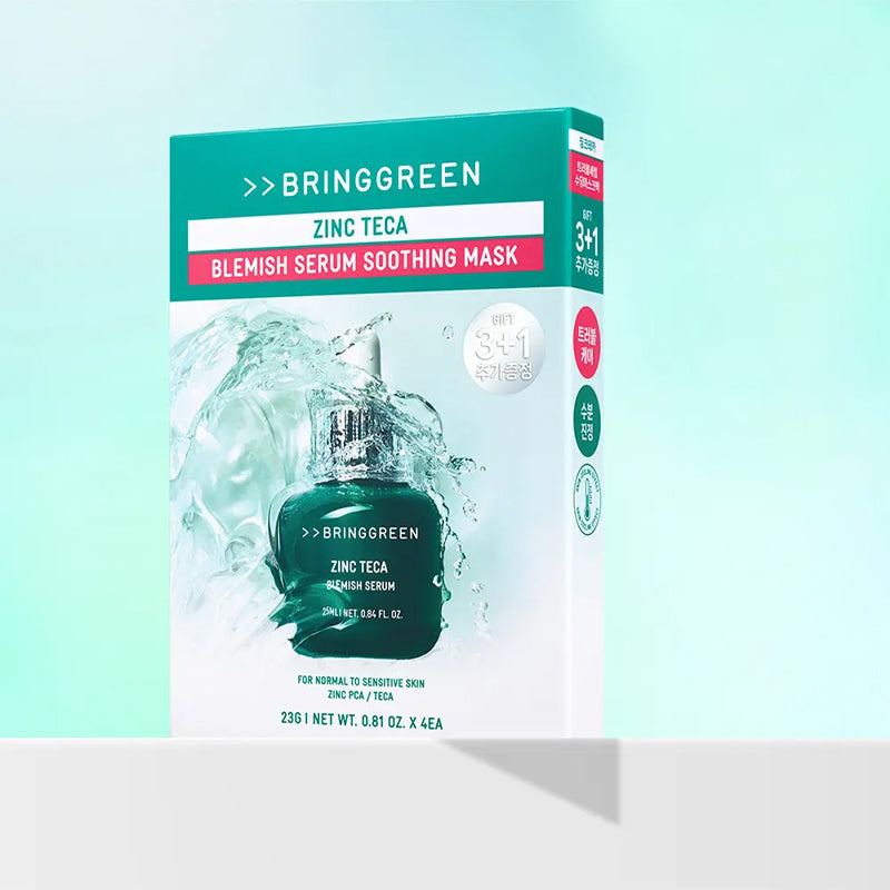 Bringgreen Zinc Teca Trouble Serum Soothing Mask 1 Sheet