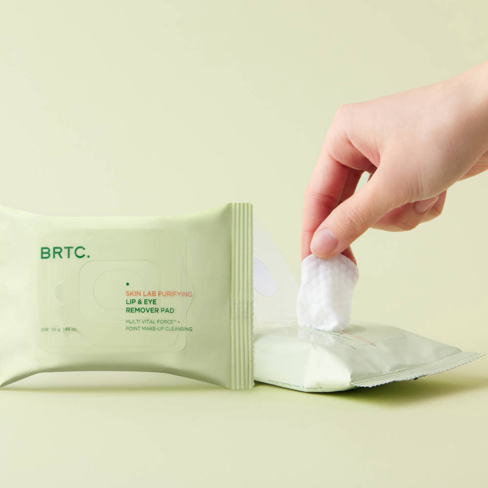 Brtc Skin Lab Purifying Lip & Eye Remover Pads 30 Sheets