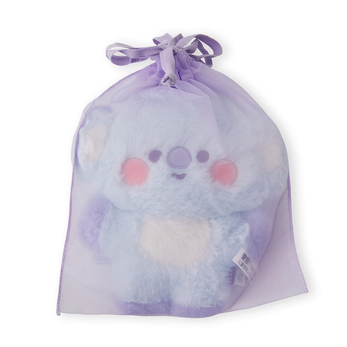 BT21 BABY KOYA FLAT FUR STANDING DOLL PURPLE HEART EDITION