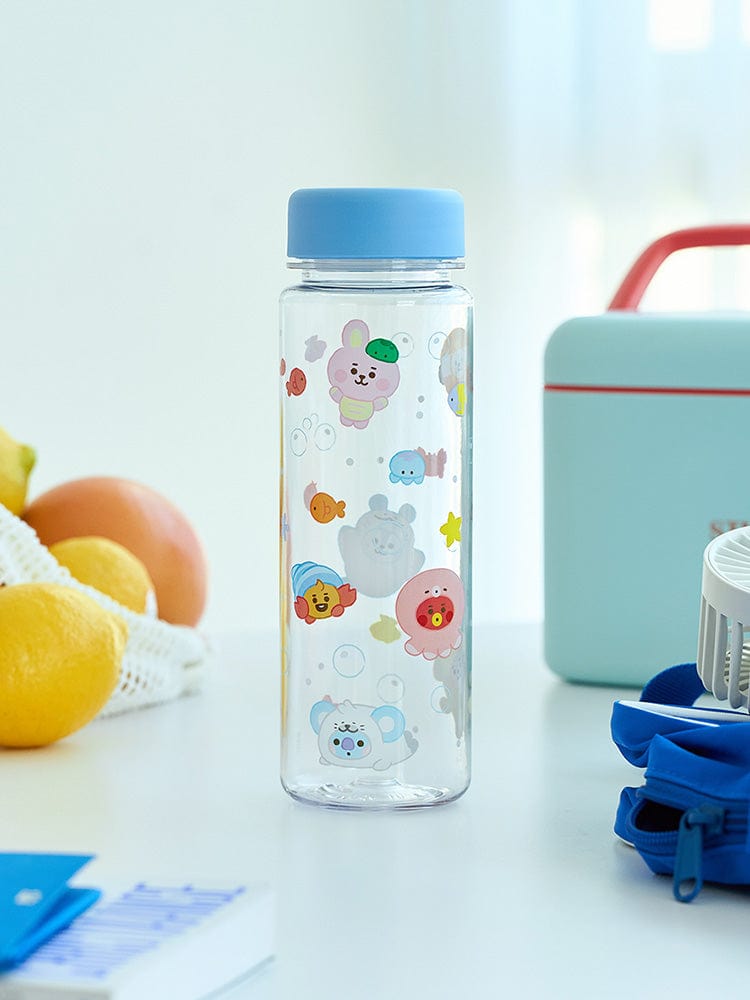 BT21 BABY PLASTIC BOTTLE WITH LID OCEAN FRIENDS