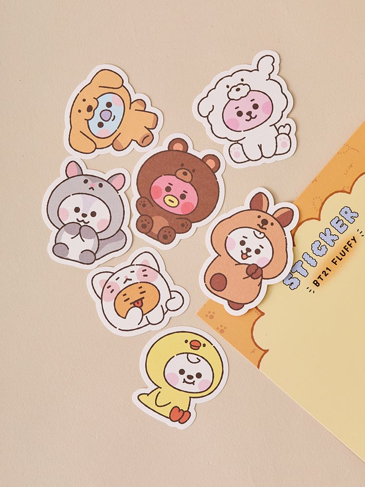BT21 BABY STICKERS SET FLUFFY (7PCS)