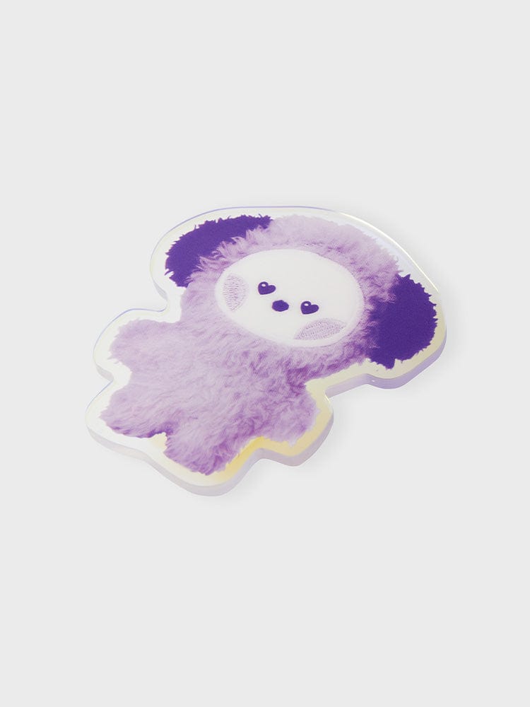 BT21 CHIMMY minini ACRYLIC MAGNETIC CLIP PURPLE OF WISH EDITION