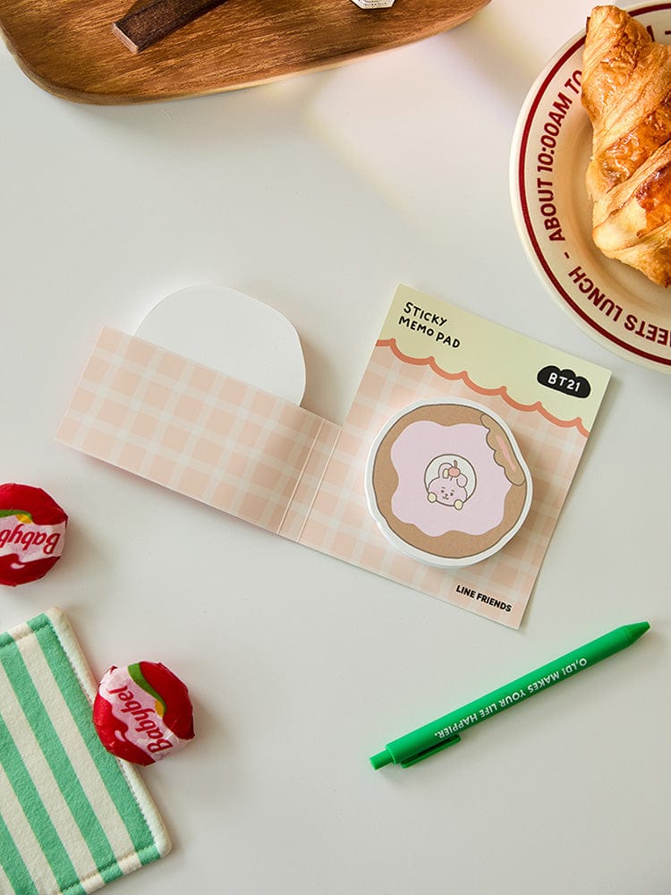 BT21 COOKY BABY STICKY MEMO NOTEPADS BAKERY SHOP