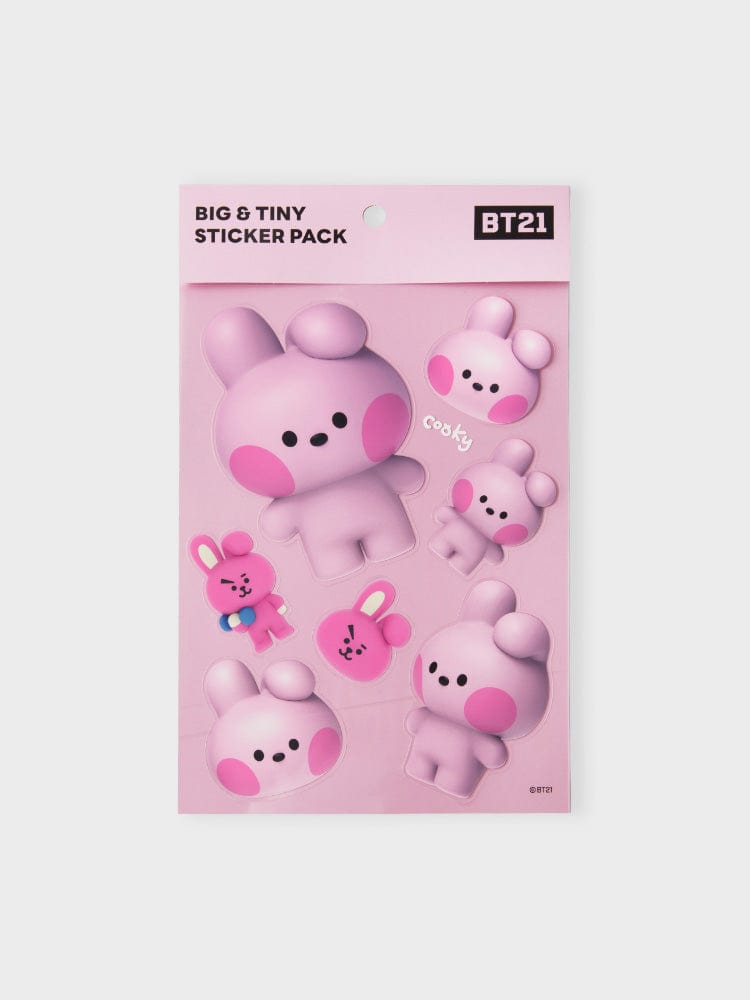 BT21 COOKY REMOVABLE STICKERS BIG & TINY EDITION