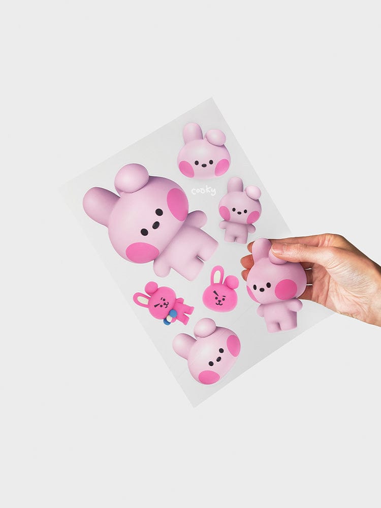 BT21 COOKY REMOVABLE STICKERS BIG & TINY EDITION