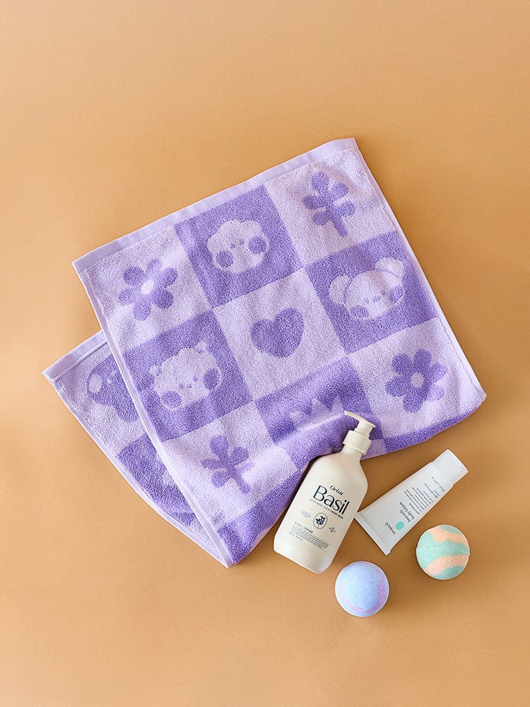 BT21 FACE TOWEL GIFT SET (2PCS) DAILY BASIC