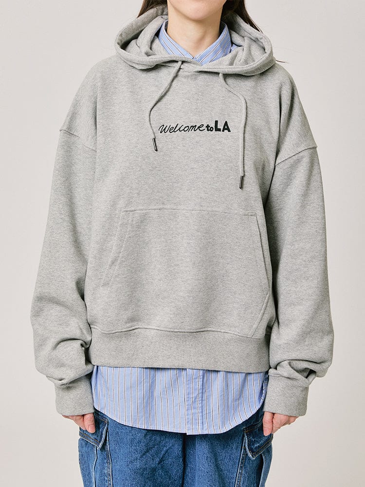 BT21 HOODED SWEATSHIRT 2024 F/W CITY EDITION (LA GRAY)