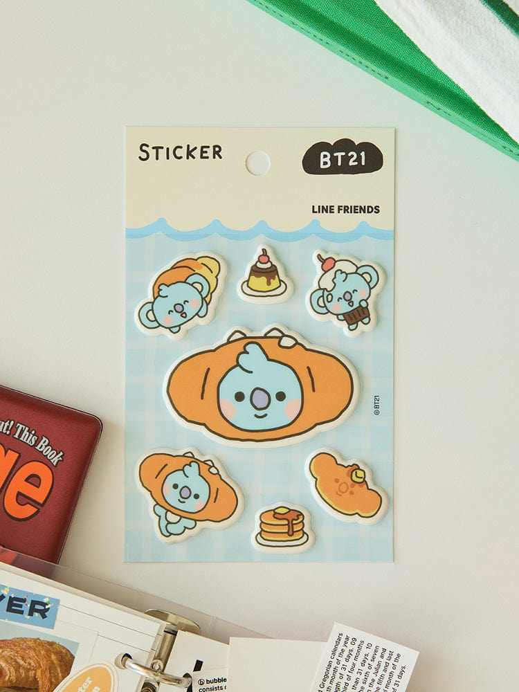 BT21 KOYA BABY STICKERS BAKERY SHOP
